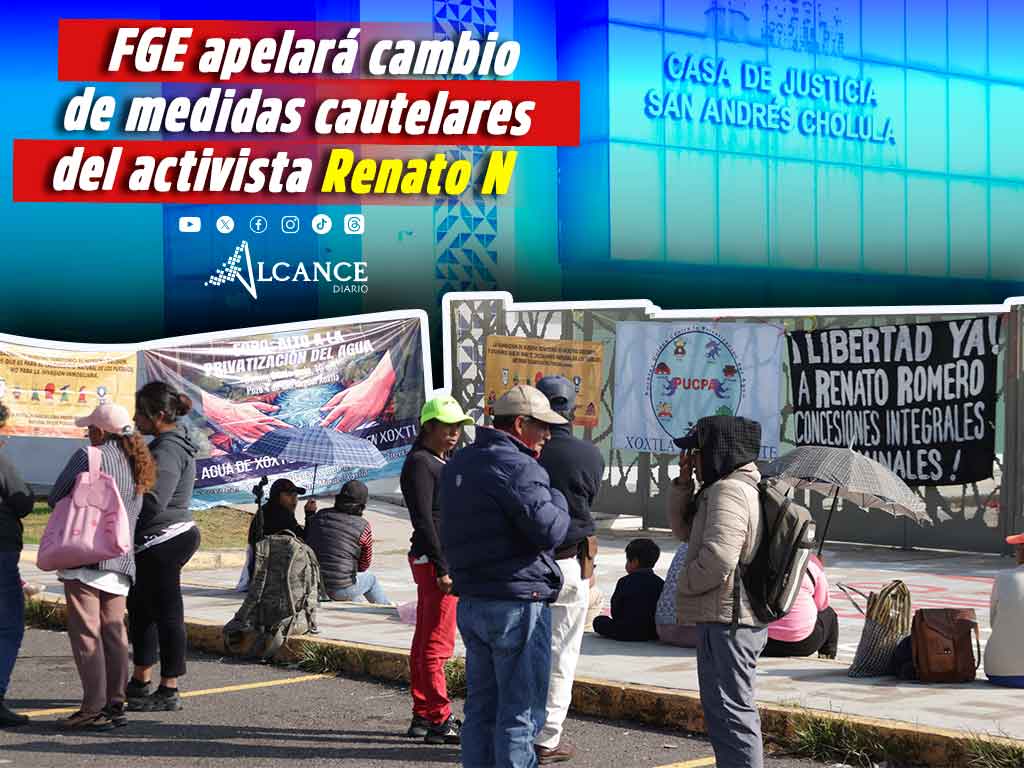 FGE apelará cambio de medidas cautelares del activista Renato N