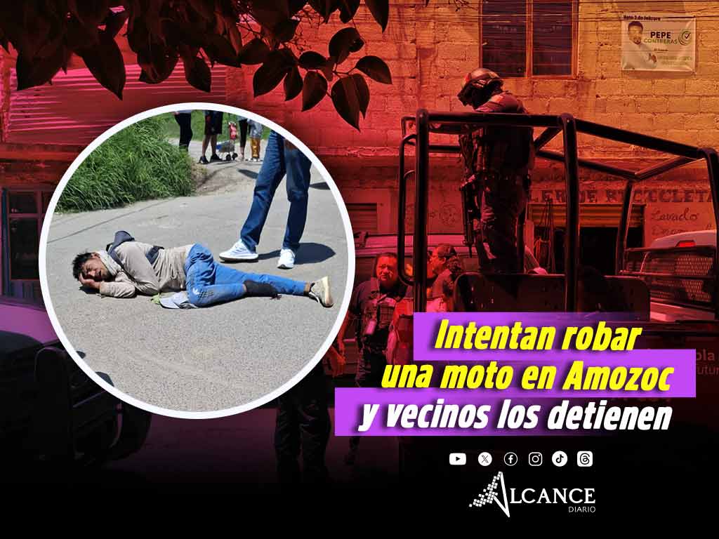 Detienen a presuntos ladrones en Mendizabal, Amozoc