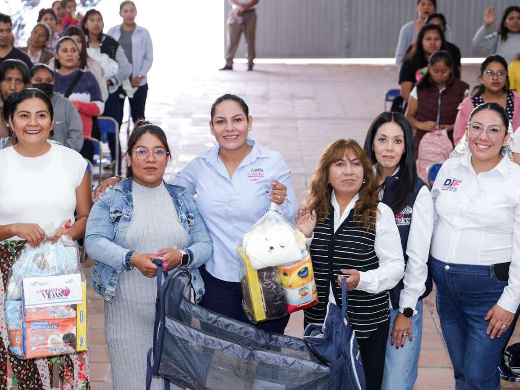 Benefician a futuras mamás  de San Andrés Cholula con apoyos y talleres