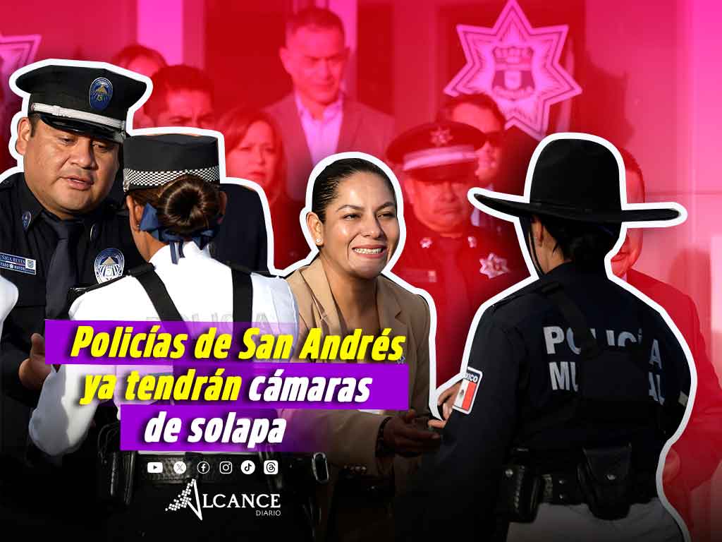 Refuerzan vigilancia en San Andrés Cholula con entrega de 150 cámaras de solapa a policías