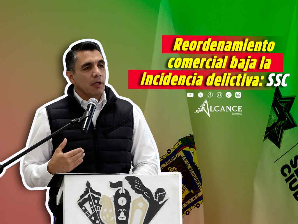 SSC reporta disminución de incidencia delictiva en el centro histórico tras operativos de reordenamiento