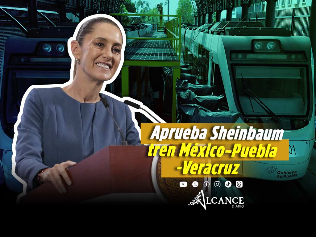 Claudia Sheinbaum ya autorizó proyecto del tren México – Puebla - Veracruz, anuncia Armenta