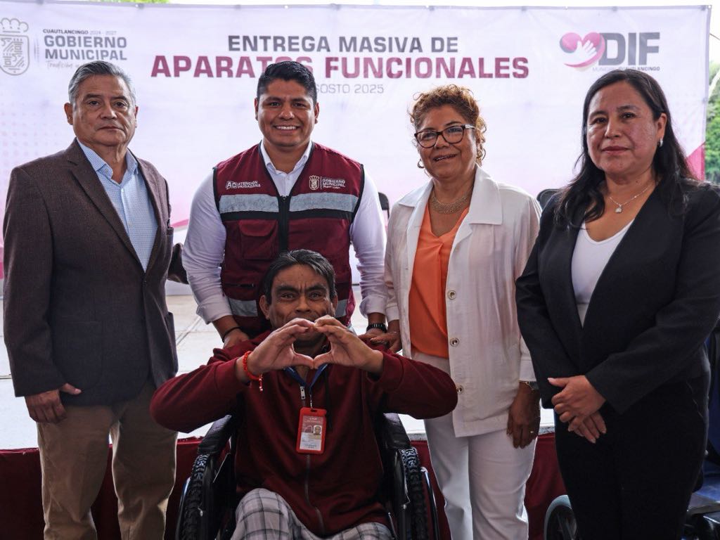 Entregan más de doscientos aparatos funcionales en Cuautlancingo