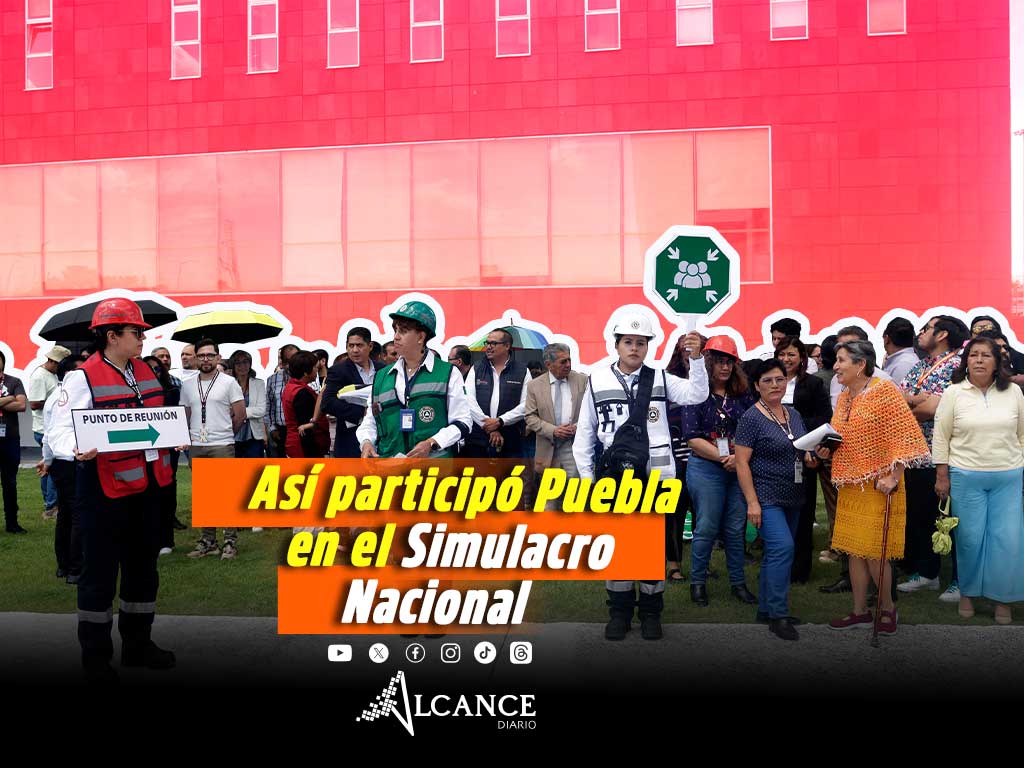 Participan 1 millón 213 mil personas en Simulacro Nacional 2025 de Puebla 