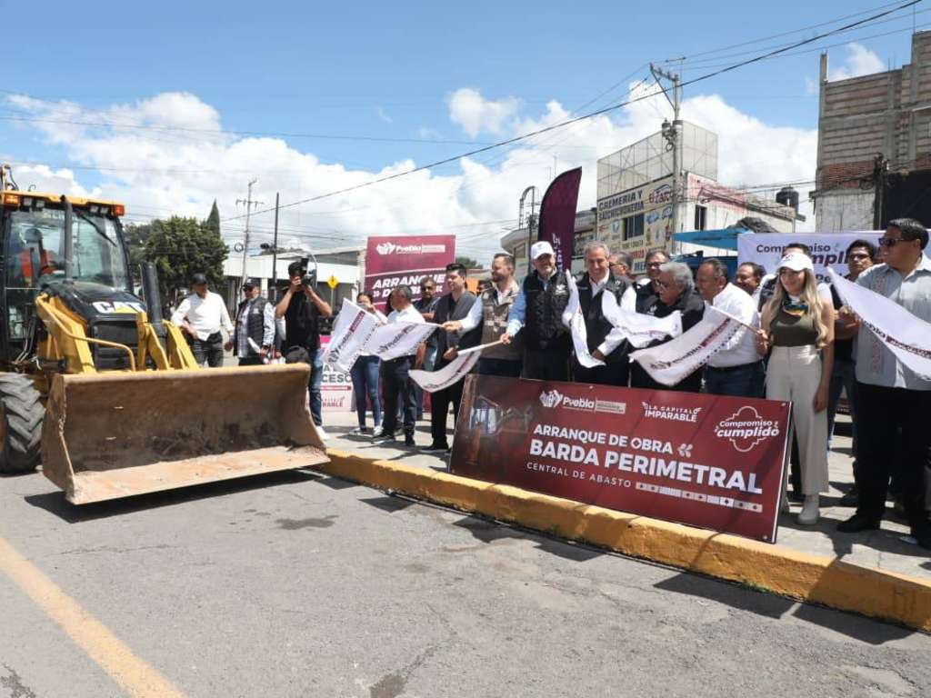 Arranca construcción de Barda Perimetral en la Central de Abasto