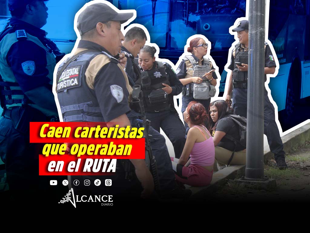 Detienen a dos mujeres carteristas en la línea 3 del RUTA; pasajeros las retuvieron