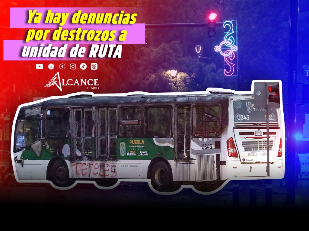 Concesionaria de RUTA presentó denuncia por quema de unidad en protesta de Teteles