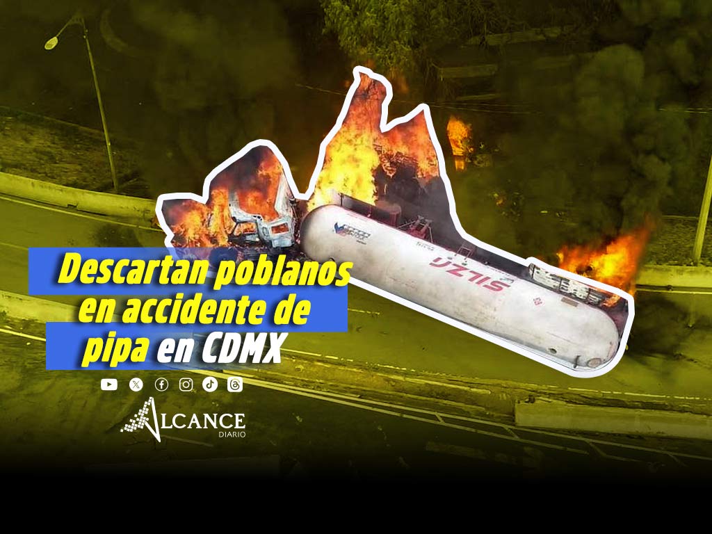 No hay reporte de poblanos heridos en explosión de pipa en Iztapalapa