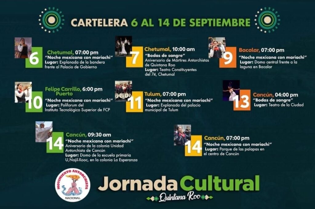 Llevarán arte mexicano y el espectáculo “Bodas de sangre" a Quintana Roo