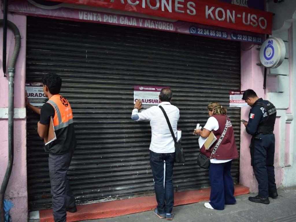 Realizan operativo a establecimientos de mercancía china