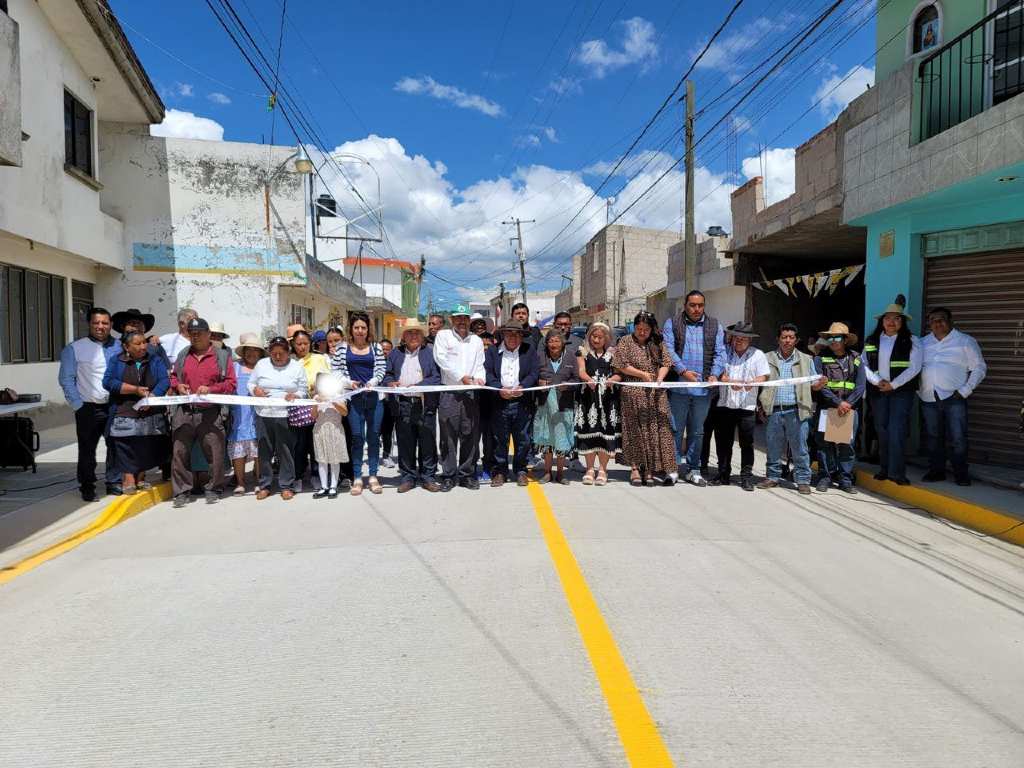 Concluye la pavimentación de la calle Guadalupe Victoria de Amozoc