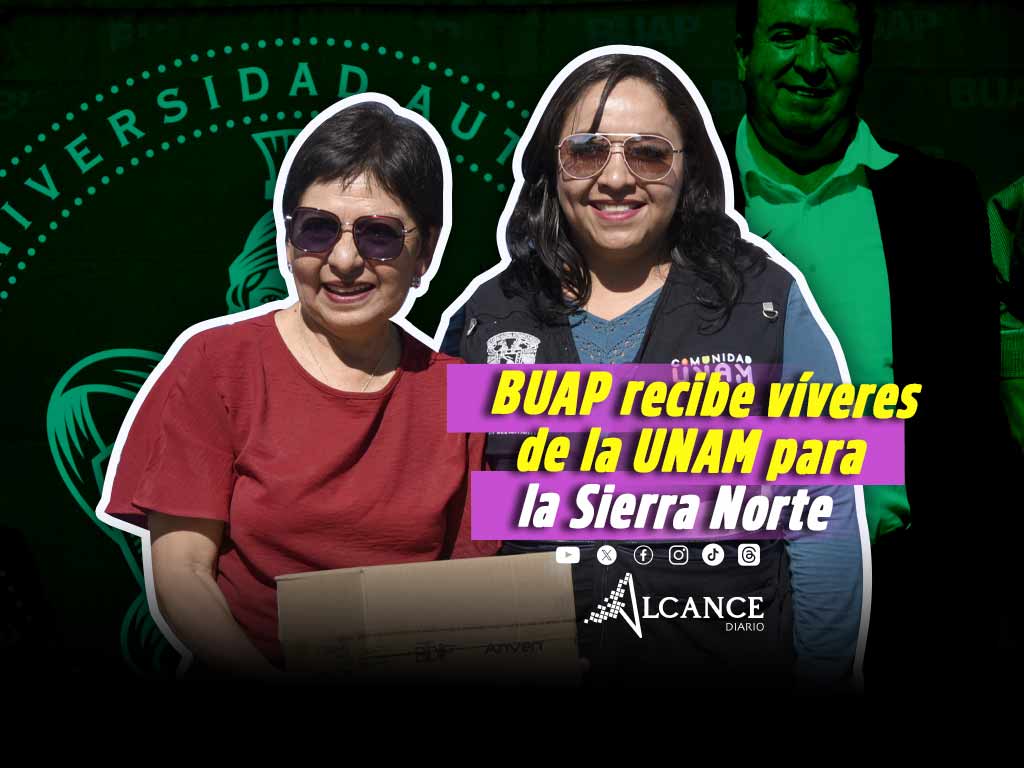 Recibe BUAP 60 toneladas de víveres por parte de la UNAM para la Sierra Norte