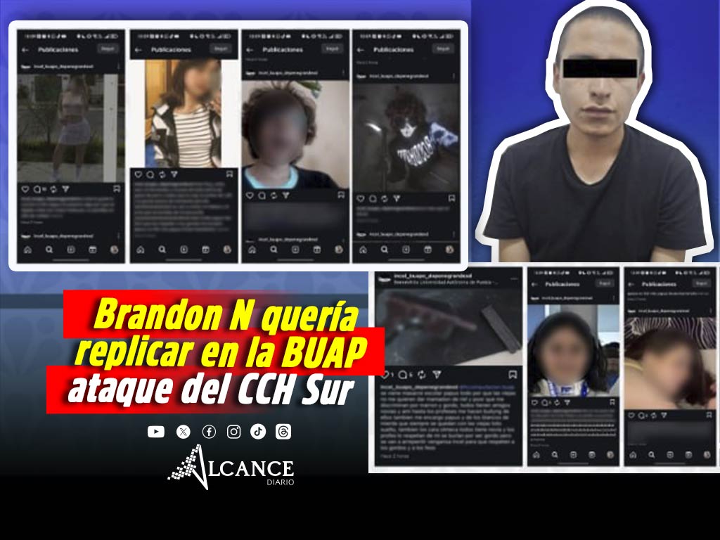 Brandon N sí era amenaza potencial en la BUAP; quería replicar ataque en CCH Sur
