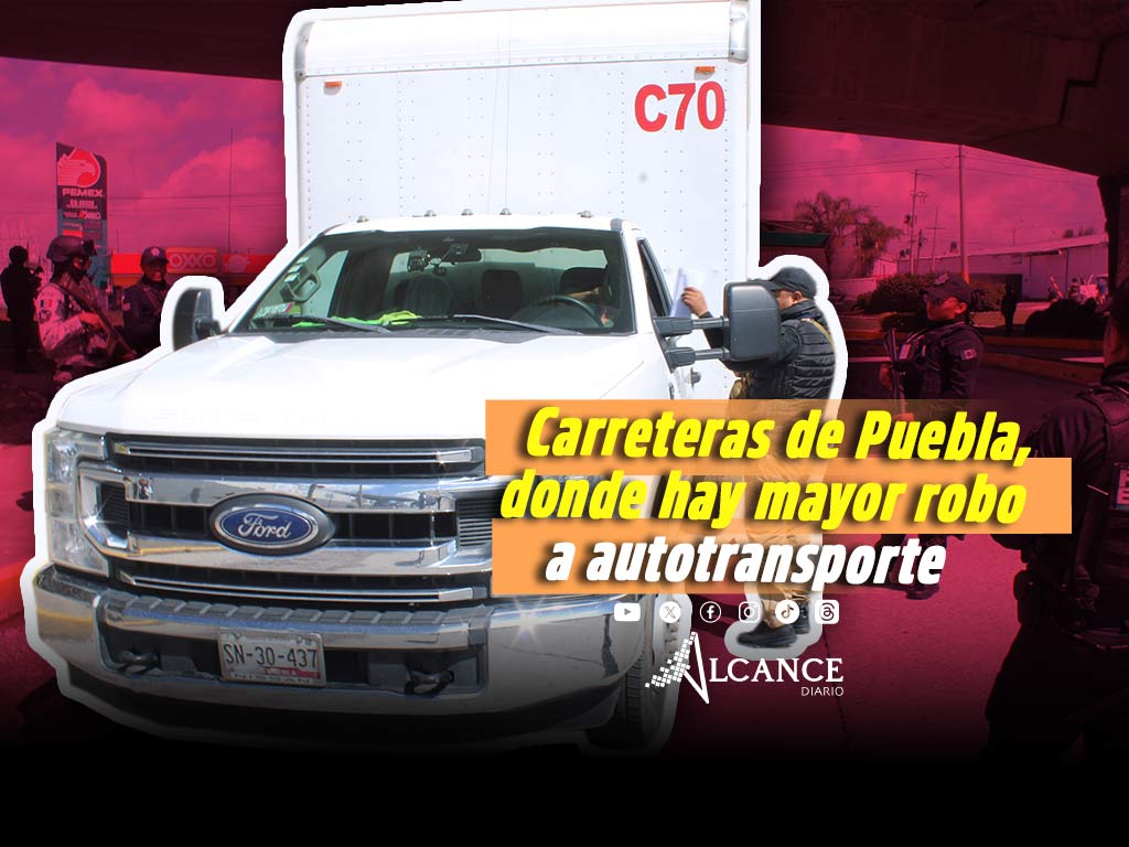 De tres estado, Puebla concentra el 95% de los robos al autotransporte