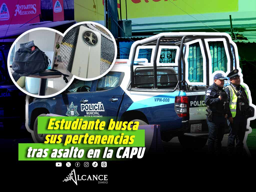 Estudiante de la BUAP es asaltado en la CAPU; pide recuperar sus pertenencias escolares