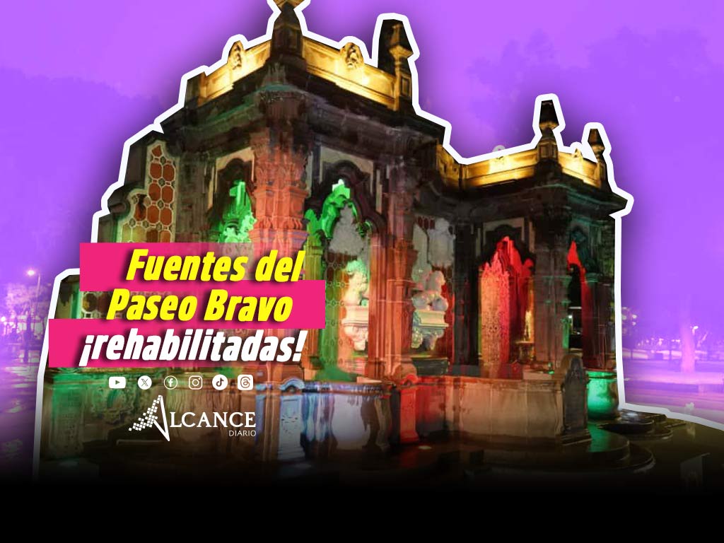Inauguran rehabilitación de fuentes del Paseo Bravo