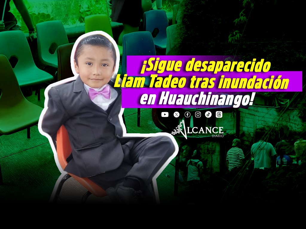 Liam Tadeo desapareció tras inundación en Huauchinango mientras hacía oración con su abuela