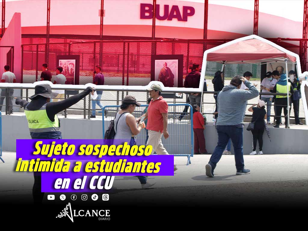Denuncian estudiantes del CCU a hombre que amenaza con supuesta arma en Cúmulo de Virgo