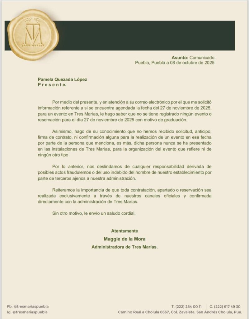 Acusan a comité de graduación de la BUAP por presunto fraude en organización de cena baile
