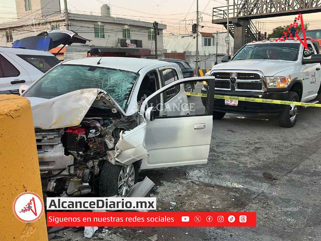 Muere hombre tras brutal choque en Amozoc; conductor que ocasionó accidente huyó