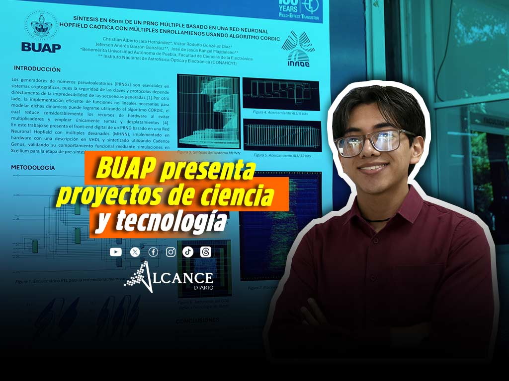 Exponen estudiantes BUAP, miembros de la IEEE, proyectos de ciencia y tecnología