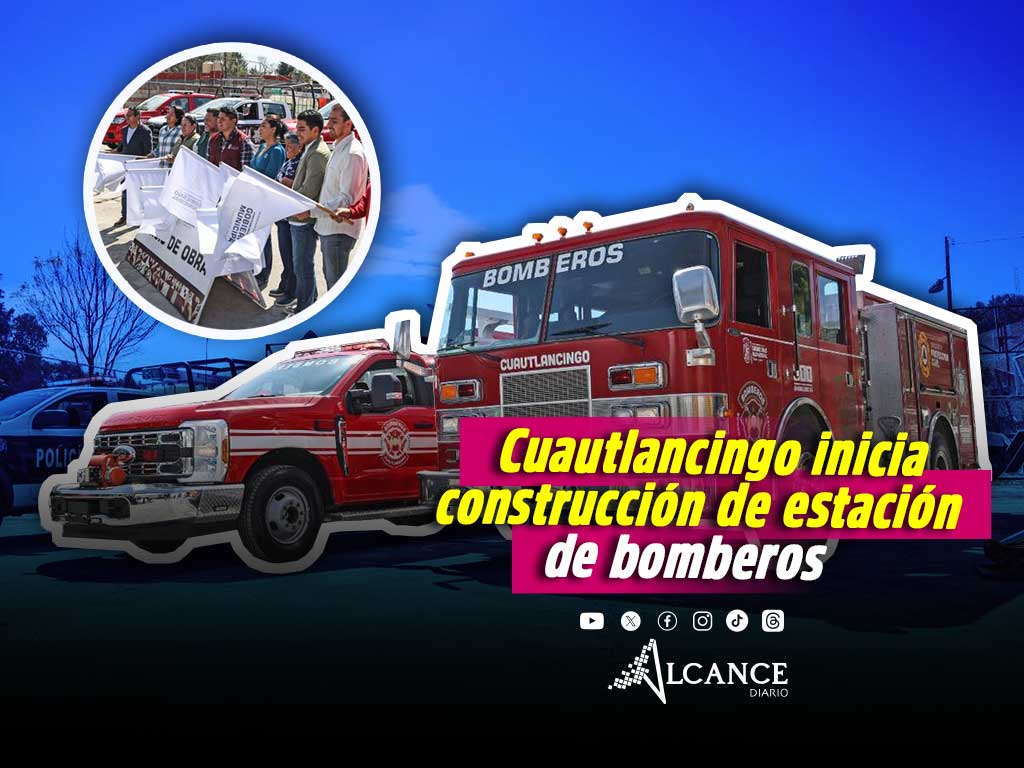 Omar Muñoz inicia obra de construcción de estación de bomberos