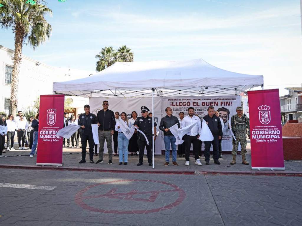 En Cuautlancingo inicia “Buen Fin” en pago del predial y arranca operativo de seguridad