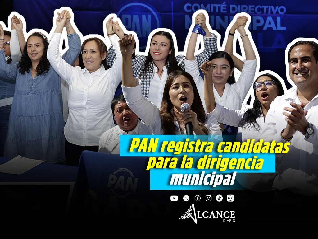 Guadalupe Leal y Gabriela Ruiz se registran por dirigencia municipal del PAN Puebla