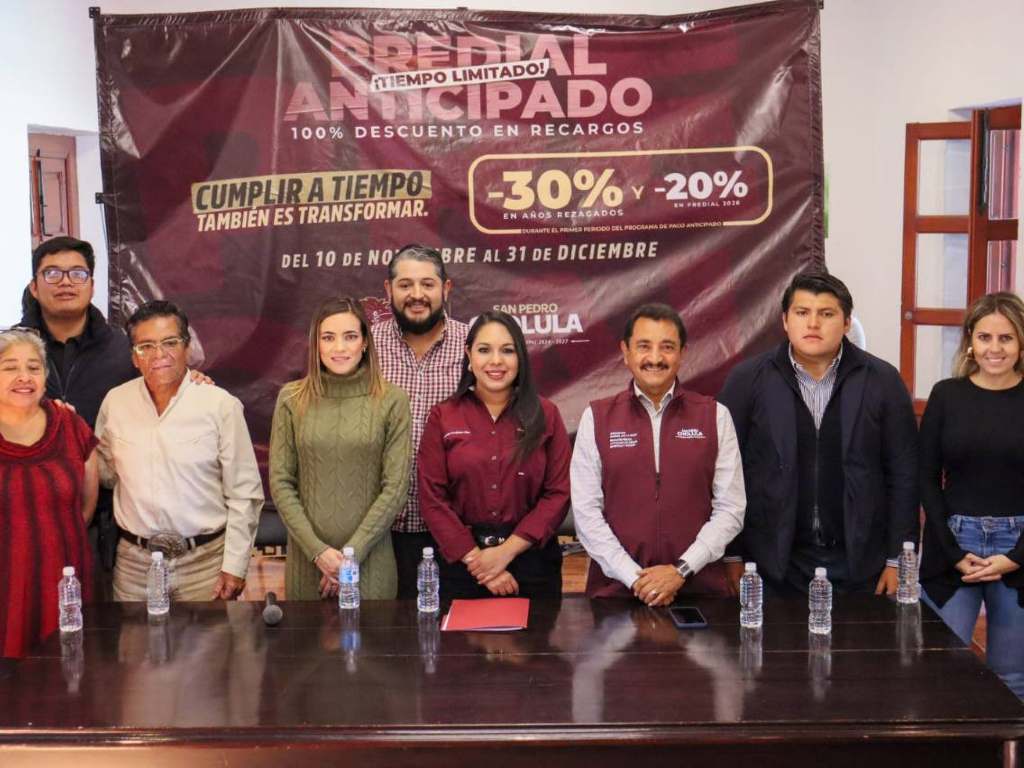 Estos descuentos habrá al pago del impuesto predial anticipado en San Pedro Cholula