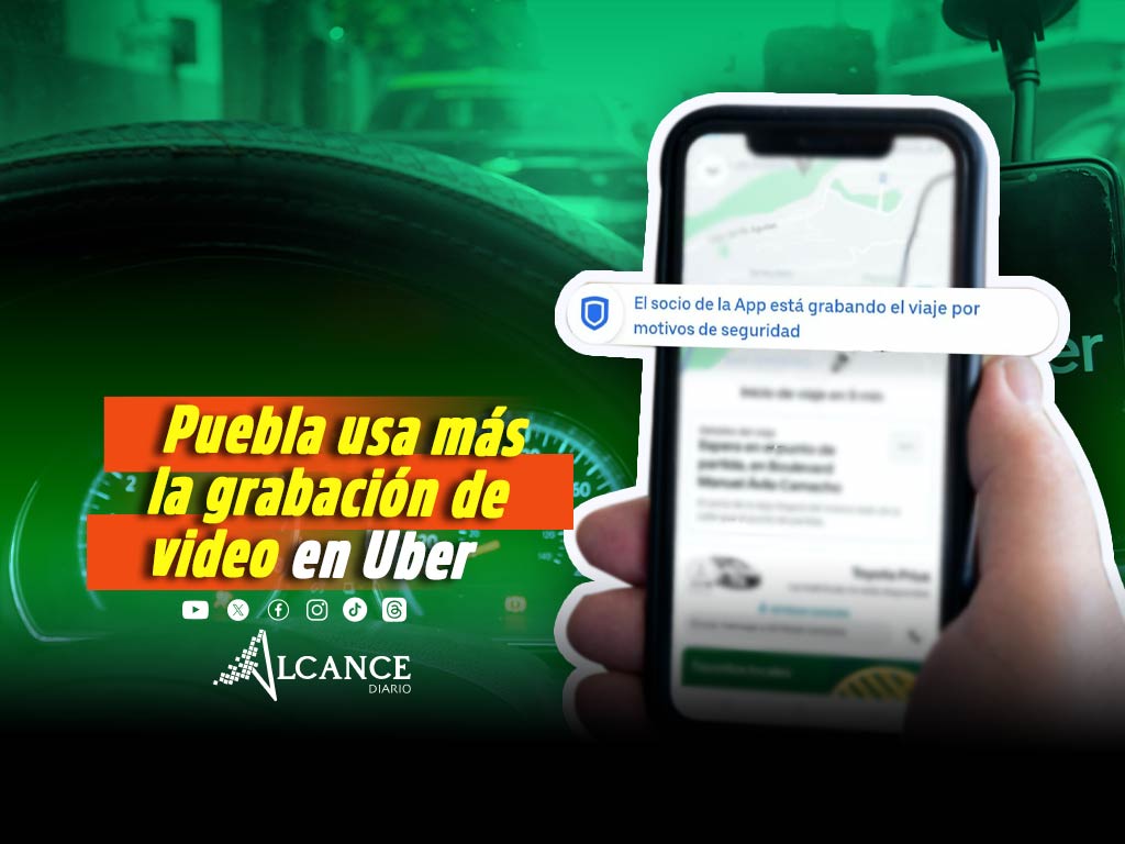 Puebla, la segunda ciudad que más usa la Grabación de Video de la app de Uber