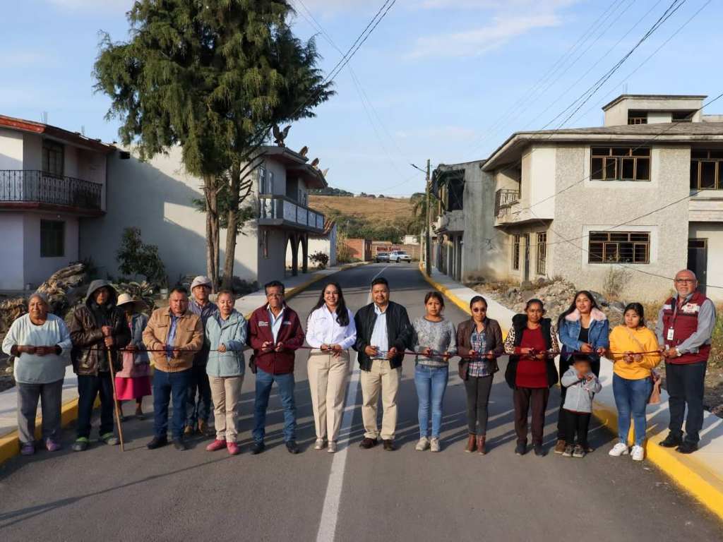 Gobierno de San Pedro Cholula entrega obra a vecinas y vecinos de San Gregorio Zacapechpan