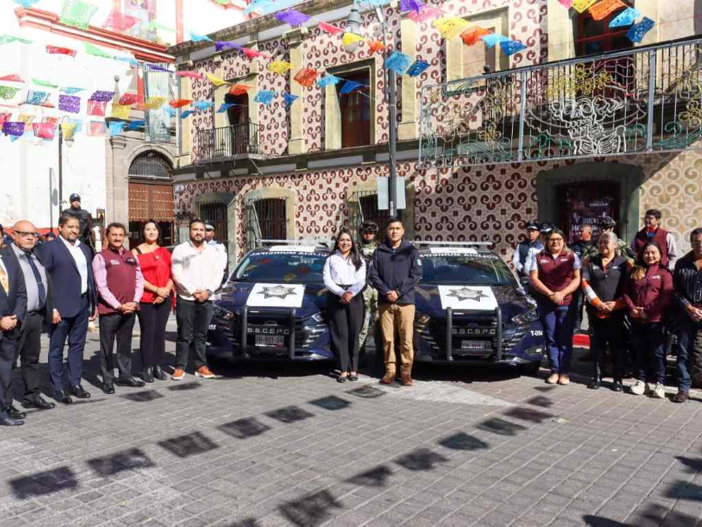 Refuerzan seguridad en San Pedro Cholula con nuevas patrullas