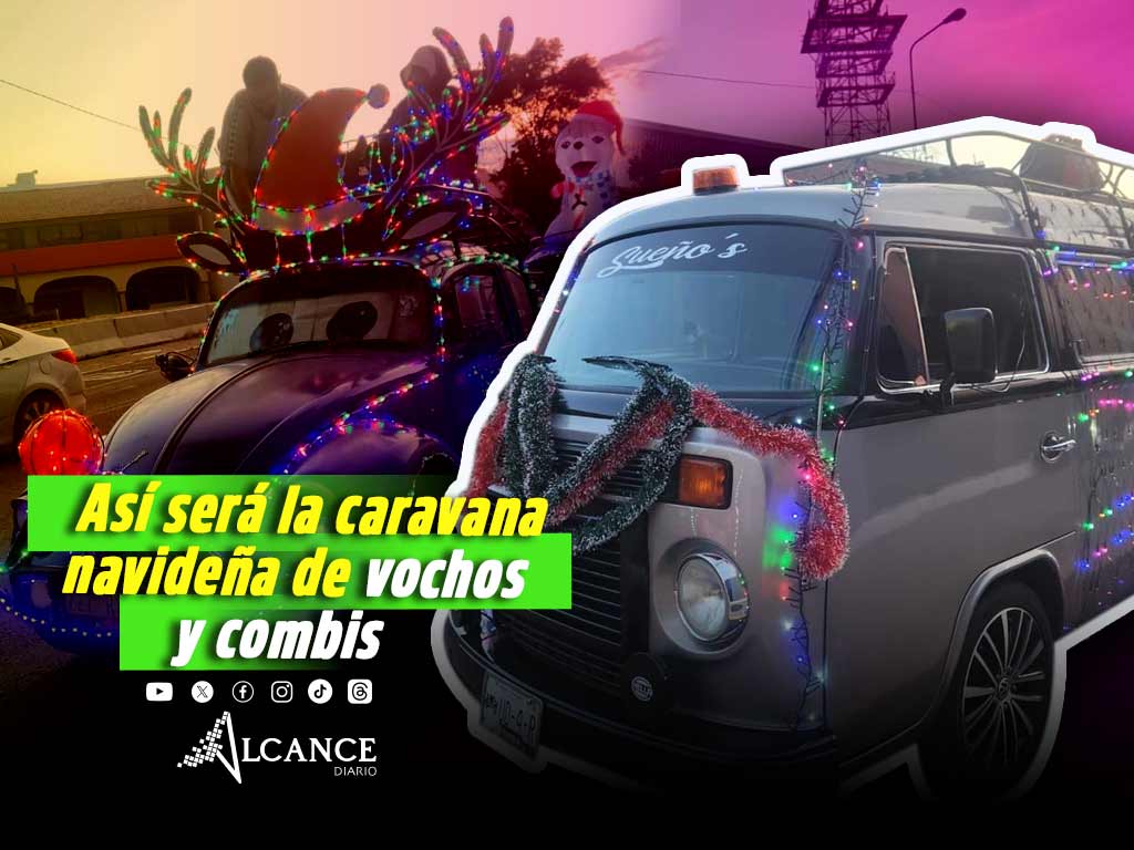 Vochos y combis iluminaran Puebla con caravana navideña gratuita