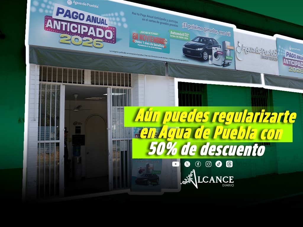 31 de diciembre: último día para regularizar adeudos con descuento en Agua de Puebla