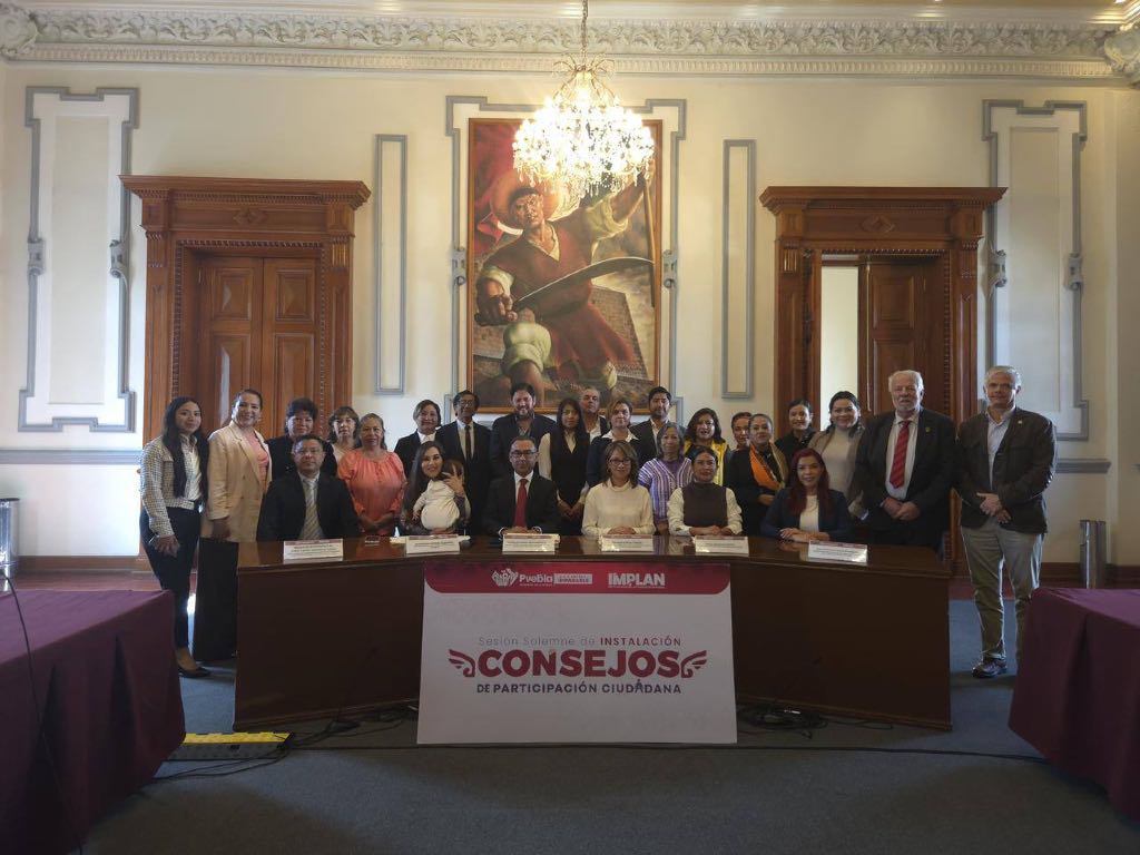 Instalan el Consejo de Participación Ciudadana de Seguridad Pública de Puebla Capital