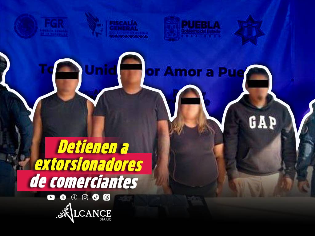 Extorsionadores de comerciantes en Tehuacán son detenidos