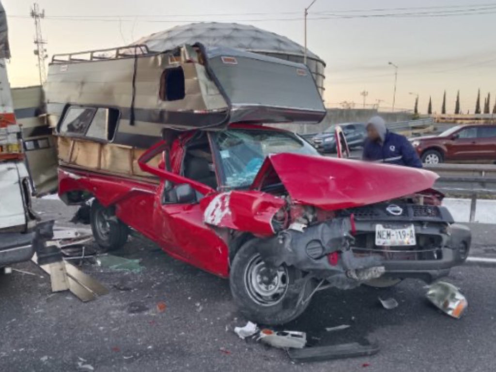 Fuerte tráfico en la Puebla – Orizaba por choque a la altura de Xonacatepec