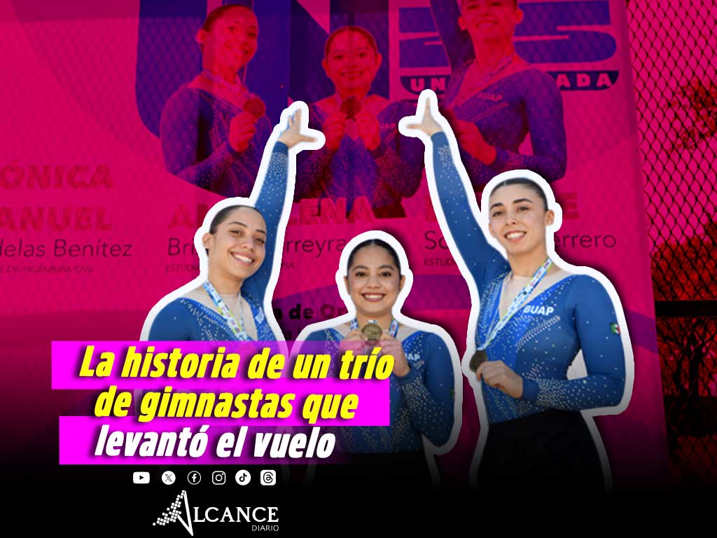 Esta es la historia de Mónica, Ana y Liz: gimnastas prodigio de la BUAP