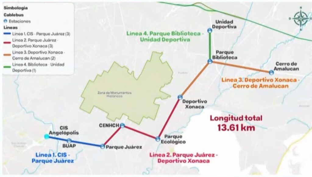 Tarifa del Cablebús en Puebla rondará entre 11 y 12 pesos; así será el recorrido
