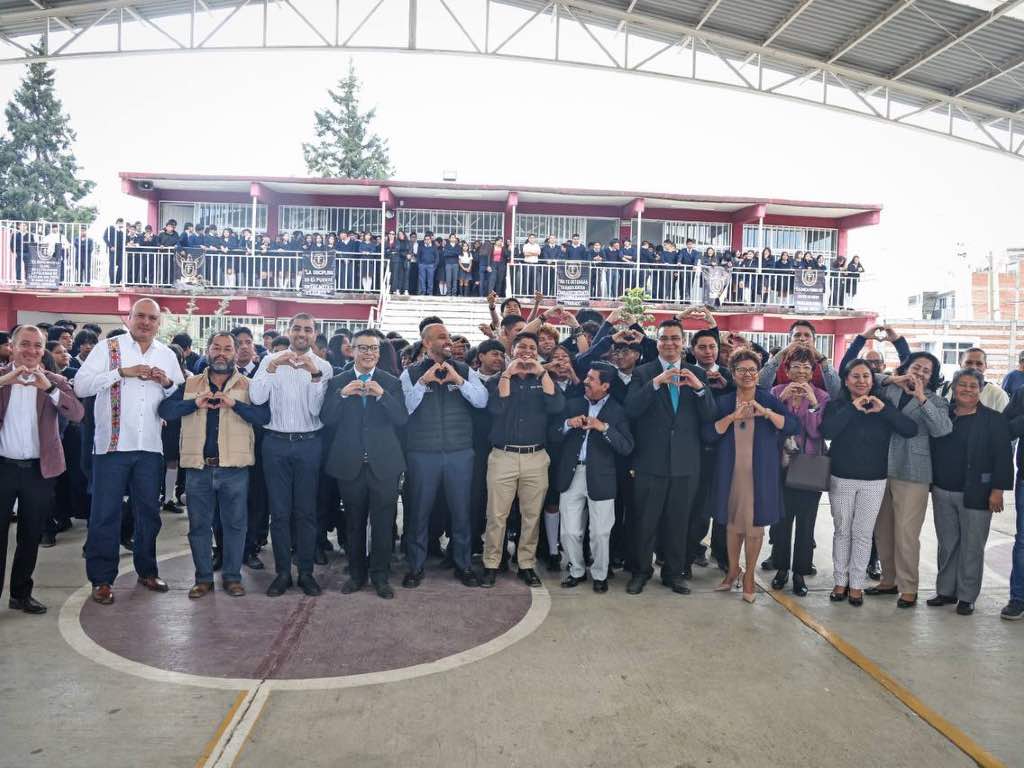 Inicia construcción de laboratorio en Bachillerato Josefa Ortiz en Cuautlancingo