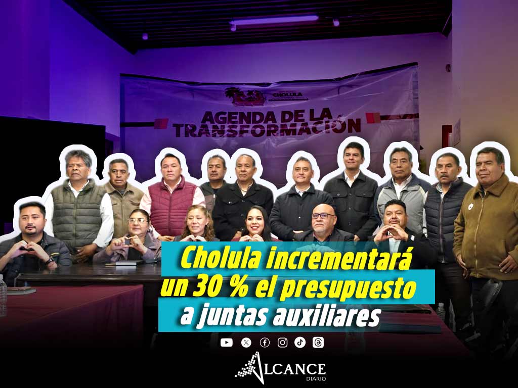 San Pedro Cholula aumentará presupuesto para juntas auxiliares en 2026