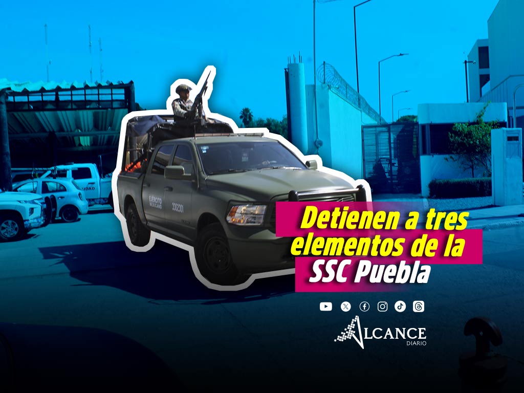 Confirma SSC Puebla detención de tres servidores públicos en activo