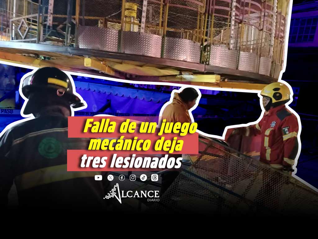 Falla en juego mecánico deja tres lesionados en Castillotla