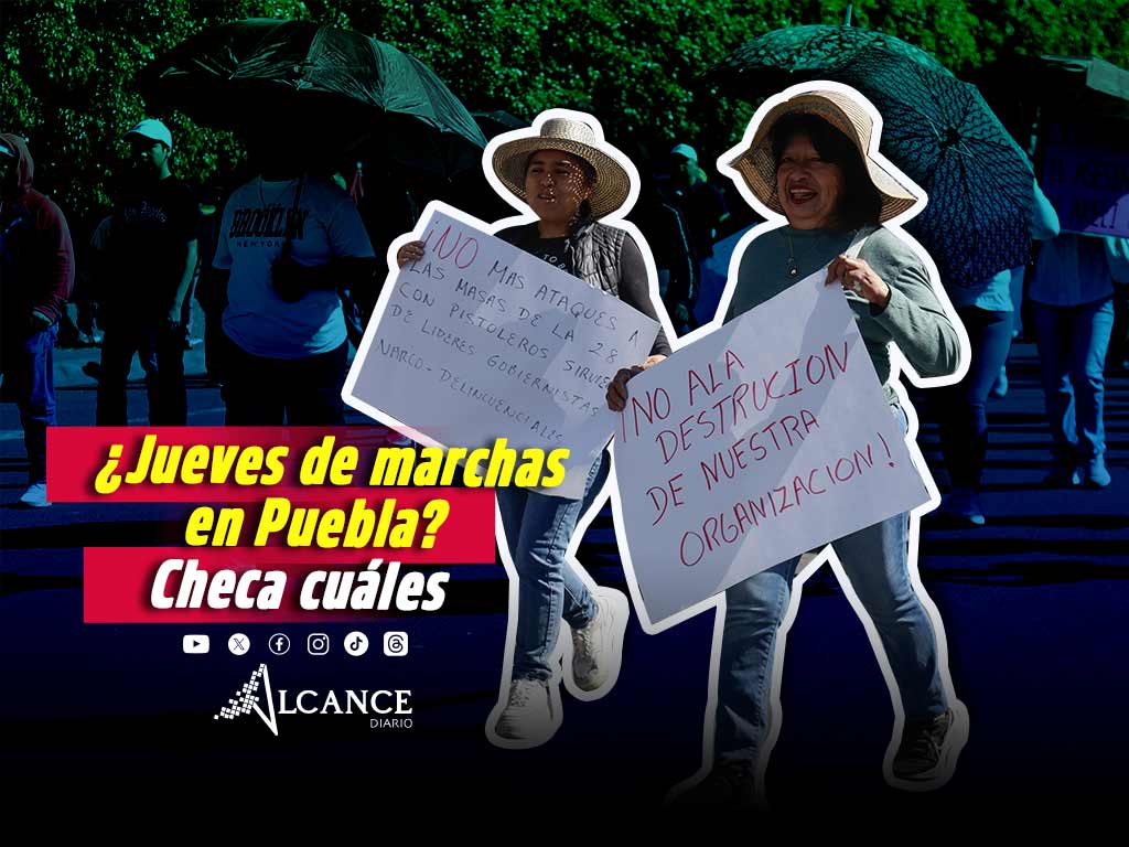 ¡Ojo! Estas son las marchas y manifestaciones que se prevén este jueves en Puebla