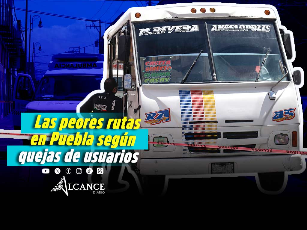 Estas fueron las rutas de transporte público con más quejas en 2025 en Puebla