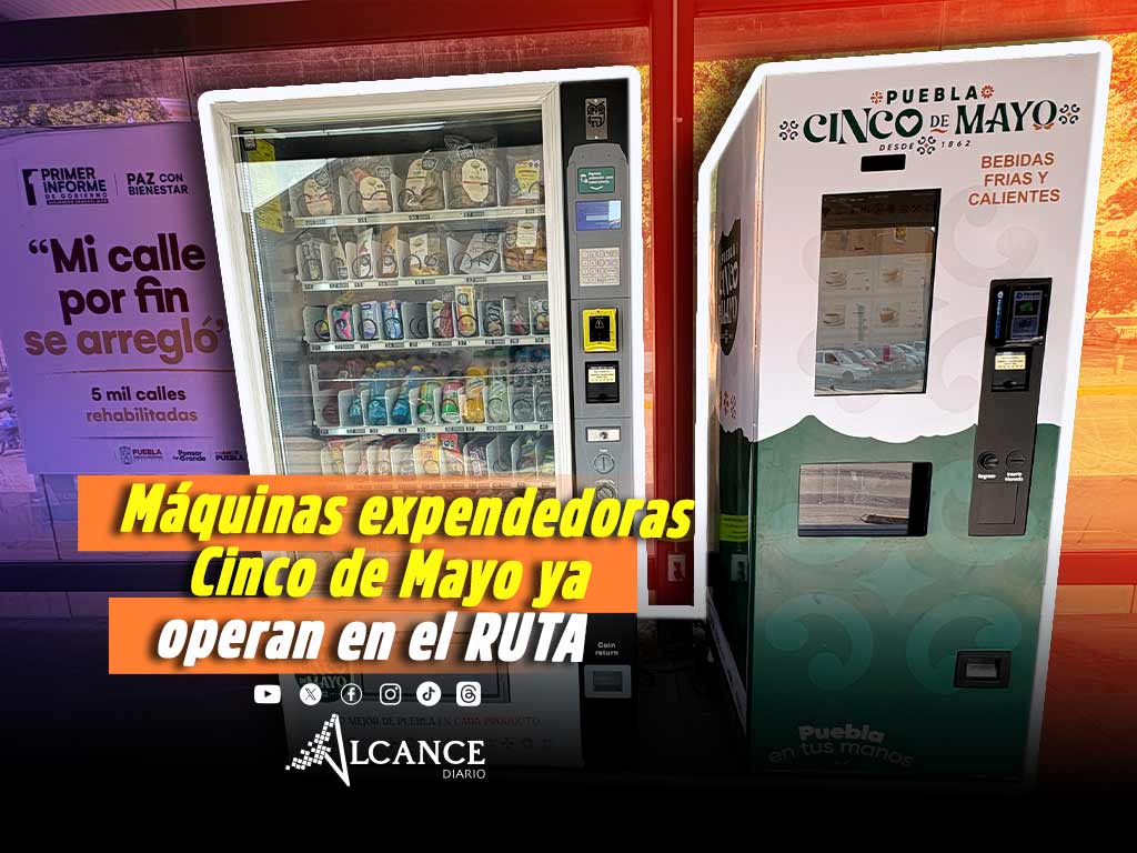 Instalan 45 máquinas expendedoras de marca Cinco de Mayo en estaciones del RUTA