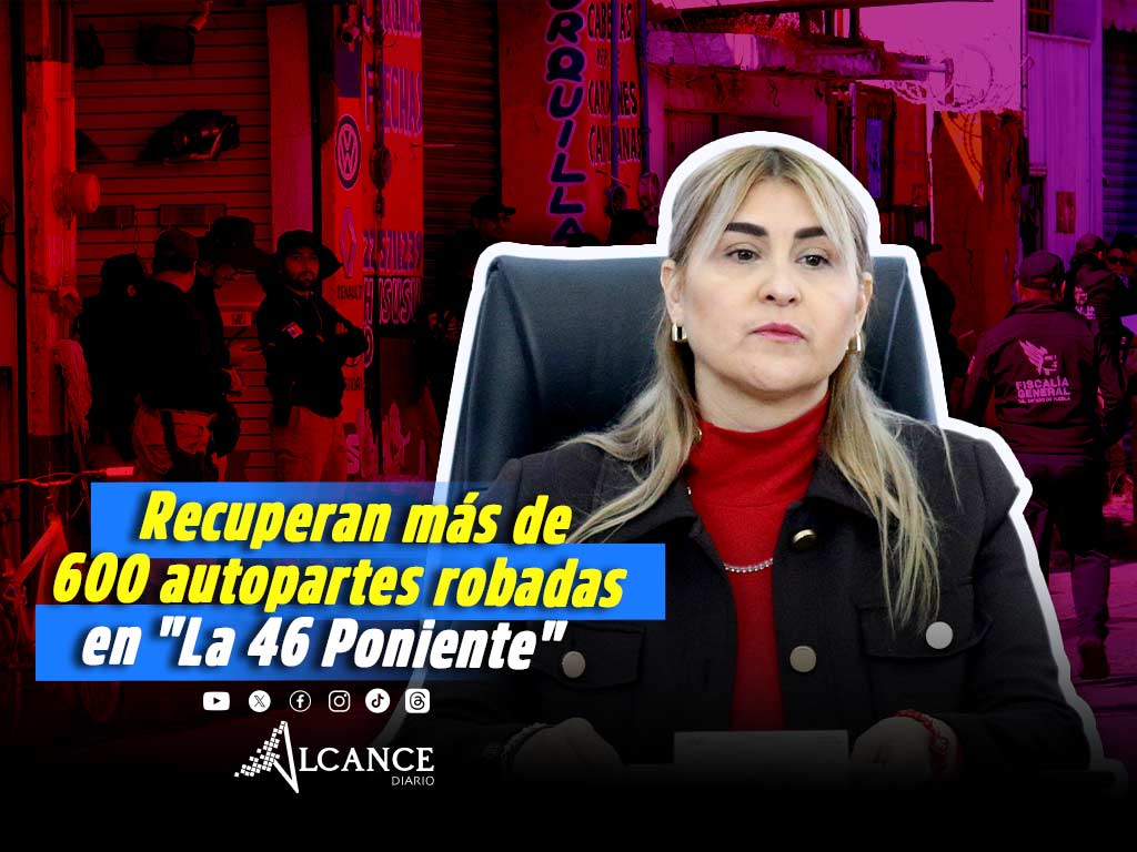Asegura la FGE 600 autopartes y realiza detenciones tras operativo en la 46 Poniente