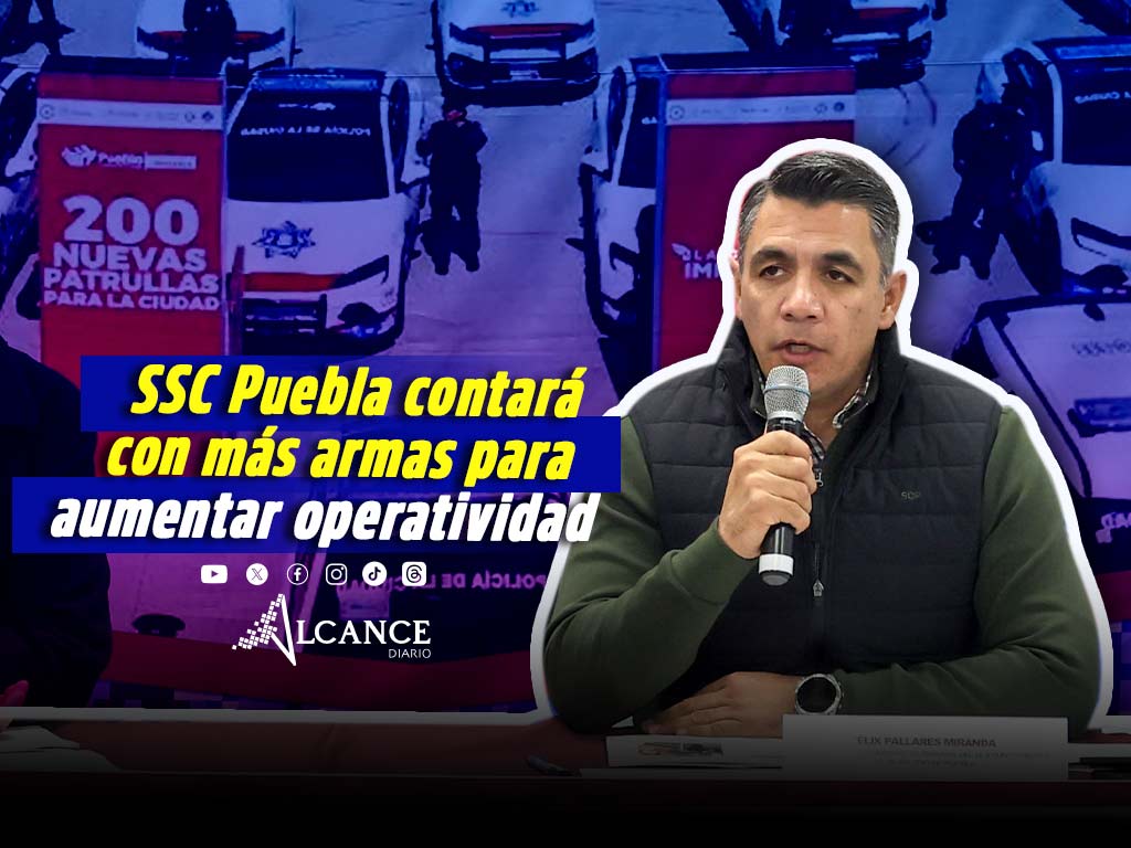 Adquiriría SSC Puebla 200 armas de fuego este 2026 para fortalecer la seguridad