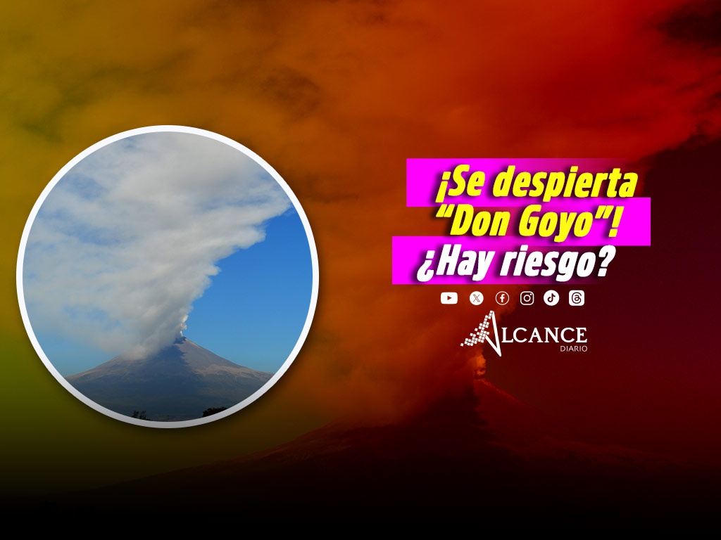 Sorprende “Don Goyo” a Puebla; aumenta actividad del Popocatépetl