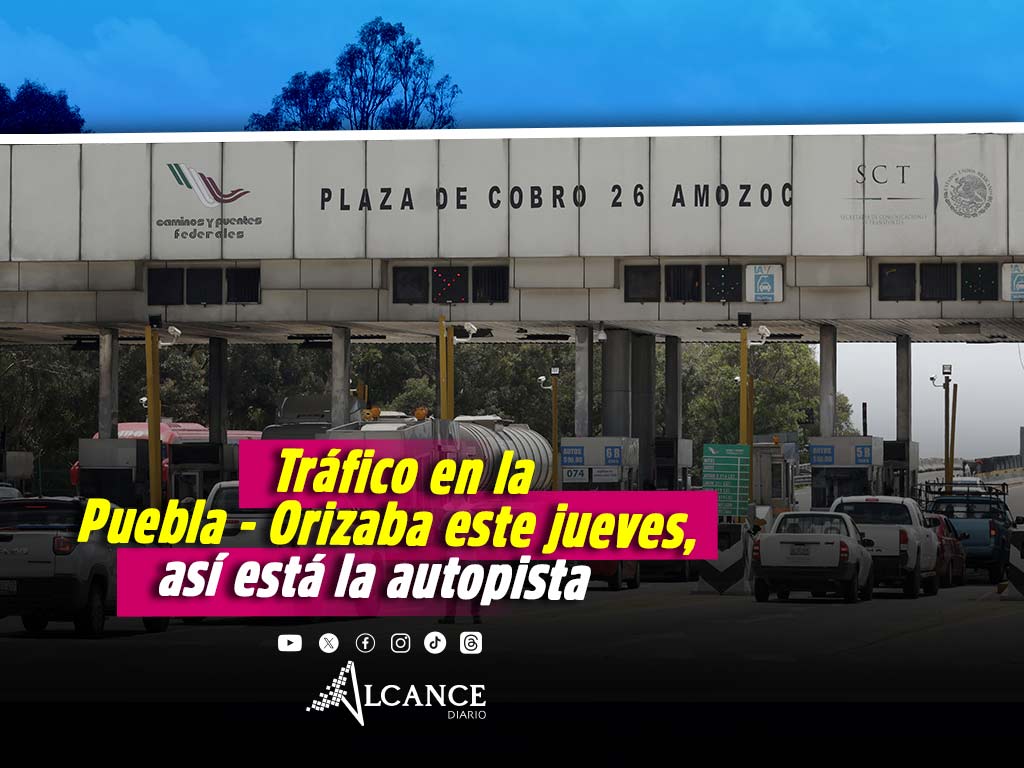 Cerrada la autopista Amozoc – Orizaba tras choque; fuerte tráfico en la zona